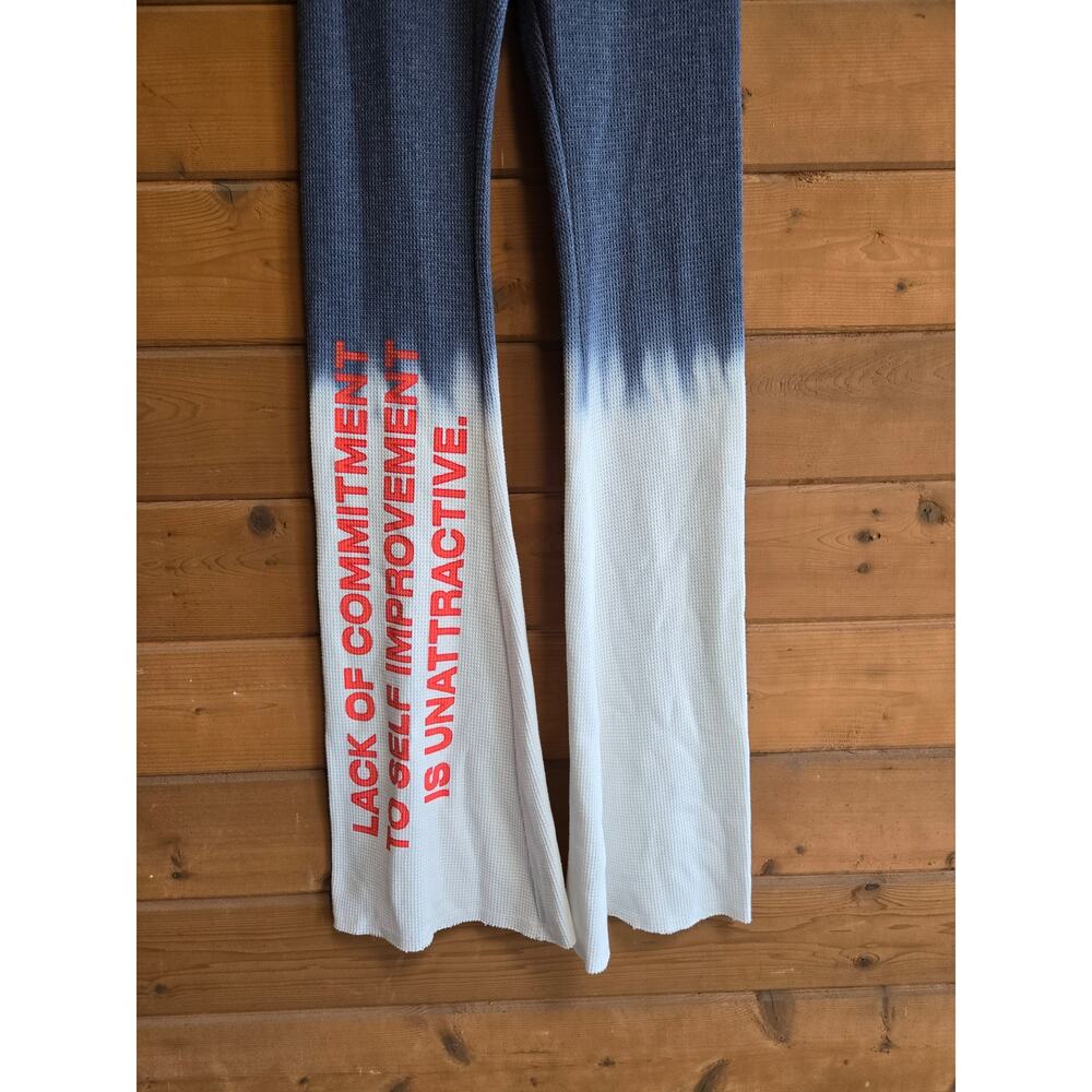 Boys Lie Sweatpant Commitment Issues Cloud Wash Pant Foldover Yoga Flare Thermal - Picture 4 of 6